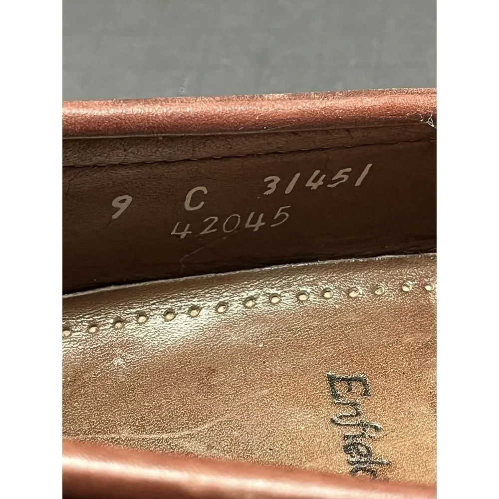 Allen Edmonds Men's Enfield Brown Leather Tasseled Leather‎ Size 9 C READ